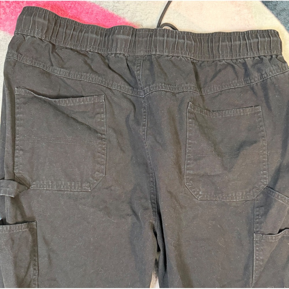 CSG Champs Sports Gear Mens Black Cargo Jogger Pants XL Elastic Waist Utility - Picture 3 of 3